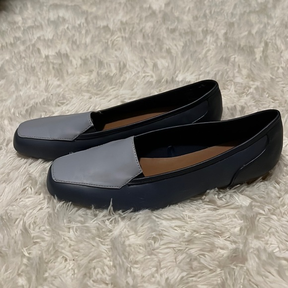 Harborsides blue slip on Libbie flats slides shoes - Picture 2 of 5